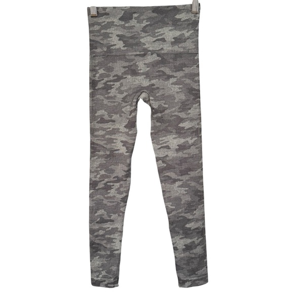 Spanx Seamless Leggings XS Gray Camo High Rise Compression - Picture 2 of 4